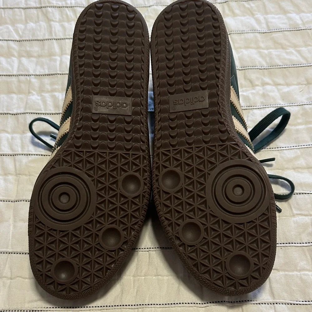 adidas Samba OG Sneakers in Mineral Green and Crystal Sand - Picture 8 of 12